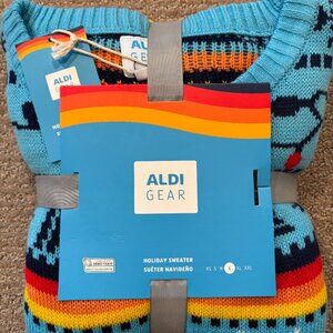 Aldi Gear Holiday Sweater 2023 Size L Jacquard Knit - NWT